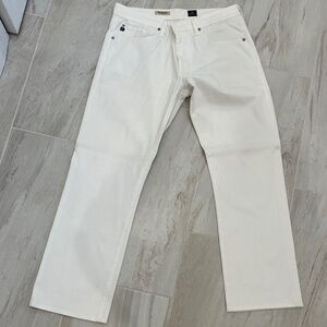 Adriano Goldschmied AG Mens The Protege Jean Sz 34x30 USA Made white denim